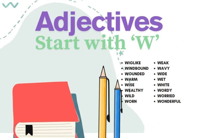 Adjectives for W