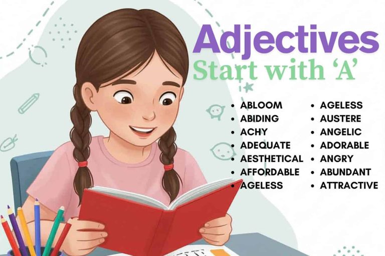 Adjectives for A