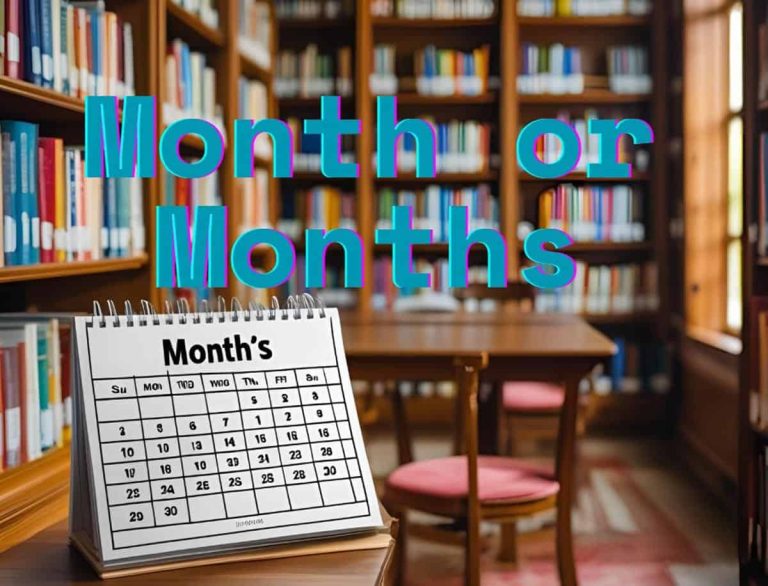 Month's or Months'