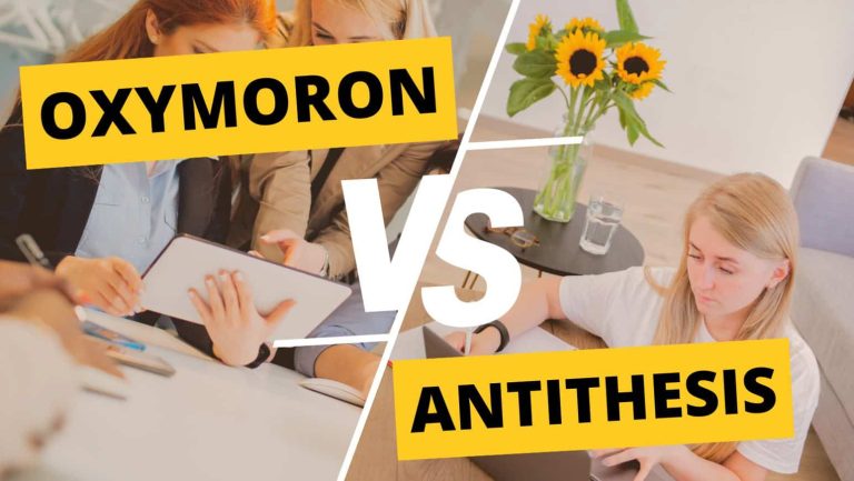 Antithesis vs Oxymoron