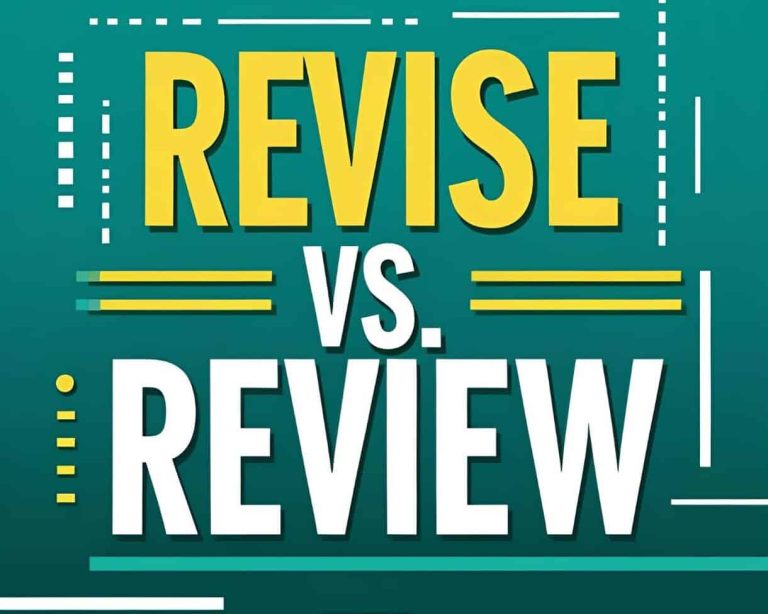Review vs Revise