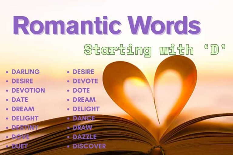 Romantic Words that Start with D
