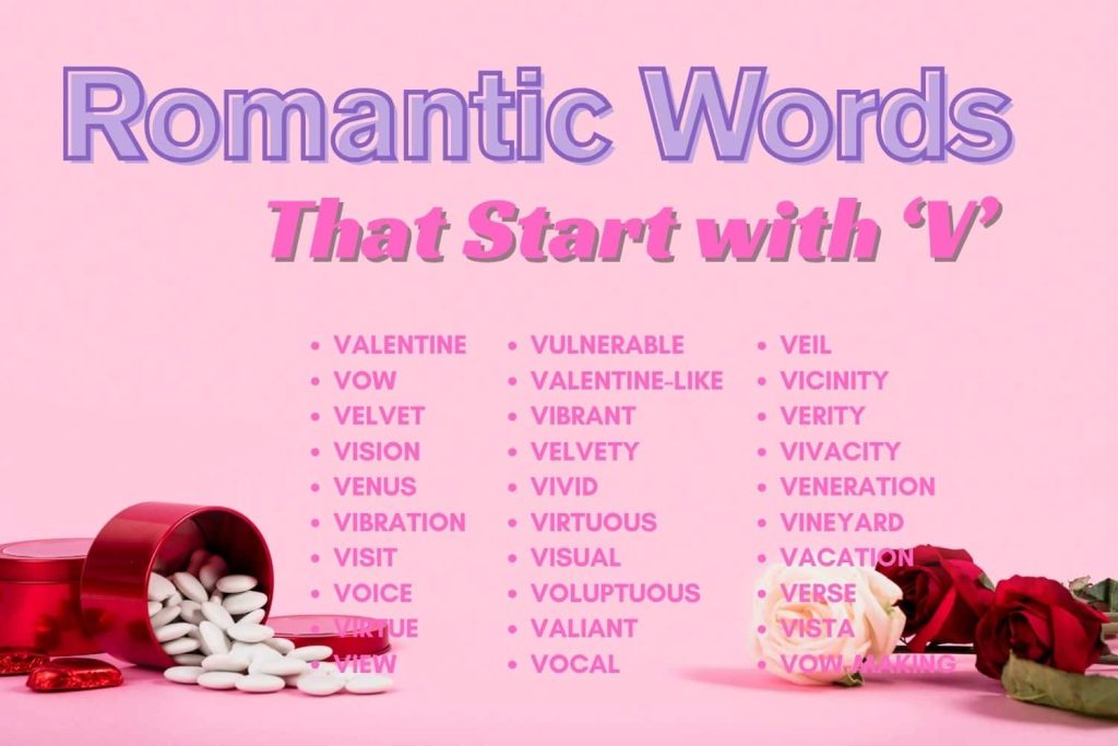 Romantic Words That Start with V