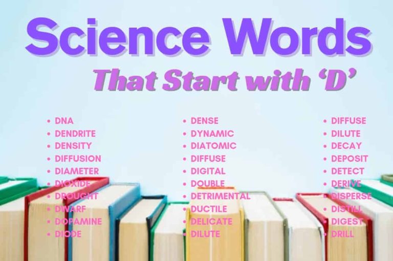 Science Words That Start With D