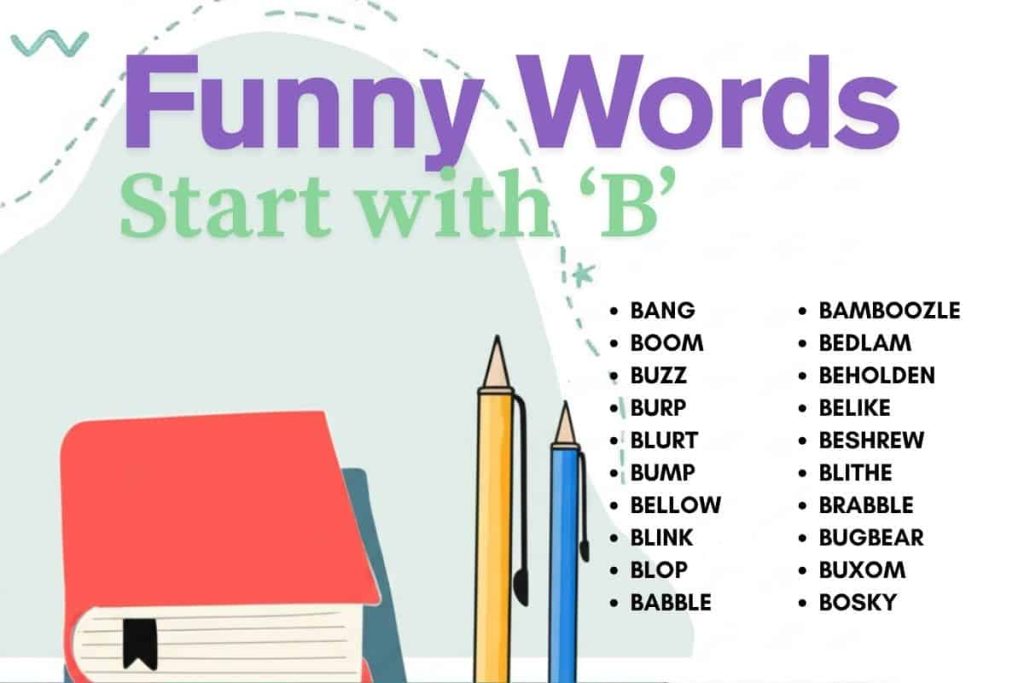 funny words starting with b
